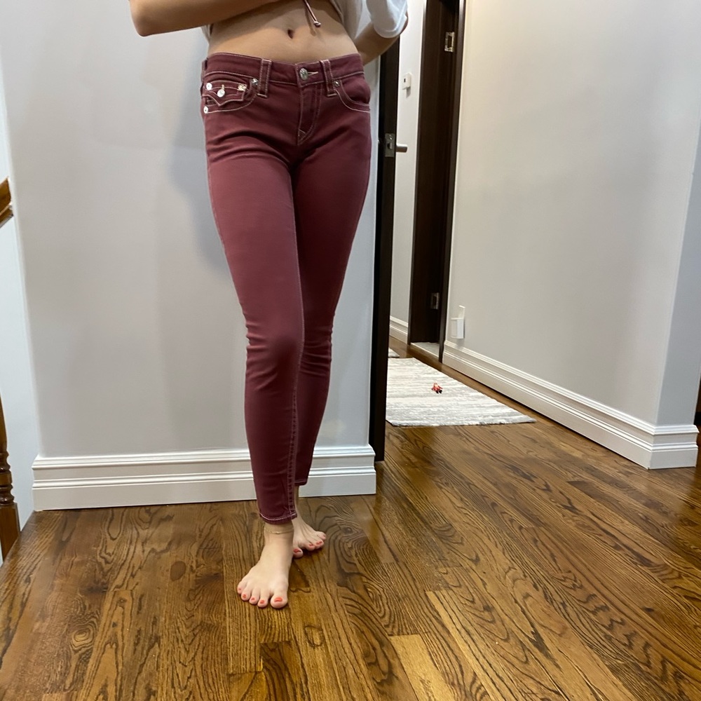 True religion maroon jeans